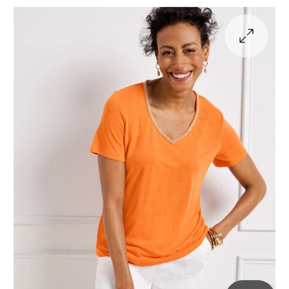 Talbots Linen Tee NWT